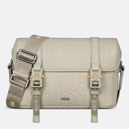 Replica Dior Hit the Road Flap Messenger Bag in Beige Gravity Leather