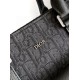 Replica Dior Saddle Tote Bag Black in Black Dior Oblique Jacquard Replica Dior Saddle Tote Bag Black in Black Dior Oblique Jacquard