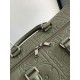 Fake Dior Weekender 40 Bag in Khaki Dior Gravity Leather Replica