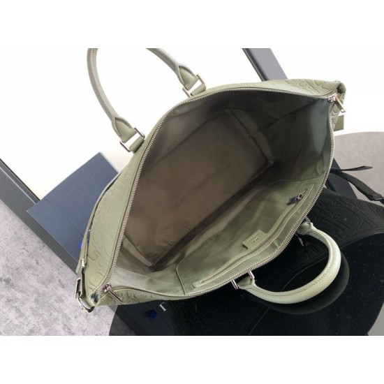 Fake Dior Weekender 40 Bag in Khaki Dior Gravity Leather Replica