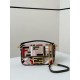 Fake Fendi Baguette Mini Bag in Canvas with Multicolor FF Embroidery Replica