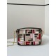 Fake Fendi Baguette Mini Bag in Canvas with Multicolor FF Embroidery Replica