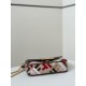Fake Fendi Baguette Mini Bag in Canvas with Multicolor FF Embroidery Replica