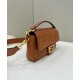Replica Fendi Medium Baguette Bag in Brown FF Nappa Leather