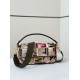 Fake Fendi Baguette Medium Bag in Canvas with Multicolor FF Embroidery Replica