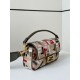 Fake Fendi Baguette Medium Bag in Canvas with Multicolor FF Embroidery Replica