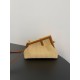 Fake Fendi First Small Bag in Natural Raffia Straw Replica