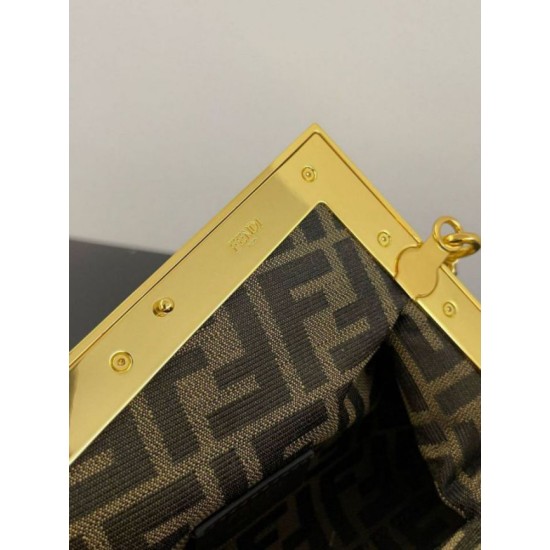 Fake Fendi First Small Bag in Natural Raffia Straw Replica
