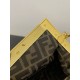 Fake Fendi First Small Bag in Natural Raffia Straw Replica