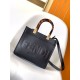 Replica Fendi Sunshine Small Tote Bag In Black Calfskin