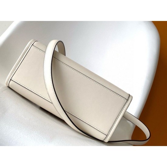 Replica Fendi Sunshine Small Tote Bag In White Calfskin