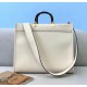 Fake Fendi Sunshine Medium Shopper Bag In White Calfskin Replica
