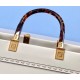 Fake Fendi Sunshine Medium Shopper Bag In White Calfskin Replica