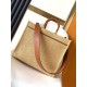 Fake Fendi Sunshine Medium Tote Bag in Natural Straw Replica