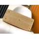 Fake Fendi Sunshine Medium Tote Bag in Natural Straw Replica