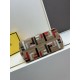 Fake Fendi Small Roll Tote in Canvas with Multicolor FF Embroidery Replica