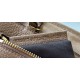 Fake Fendi Small Roll Tote in Canvas with Multicolor FF Embroidery Replica
