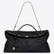Replica Saint Laurent Es Giant Travel Bag In Black Quilted Leather