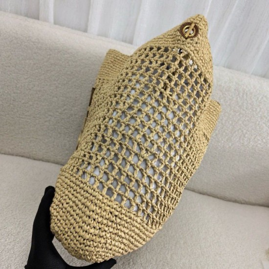 Replica Saint Laurent Icare Maxi Shopping Bag in Naturel Raffia