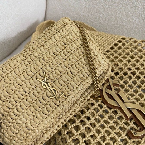 Replica Saint Laurent Icare Maxi Shopping Bag in Naturel Raffia