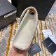 Replica Saint Laurent Medium Envelope Bag In White Grained Leather
