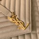 Replica Saint Laurent Envelope Large Bag In Beige Matelasse Grained Leather