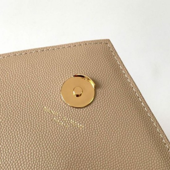 Replica Saint Laurent Envelope Large Bag In Beige Matelasse Grained Leather