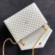 Replica Saint Laurent Envelope Large Bag In White Matelasse Grained Leather