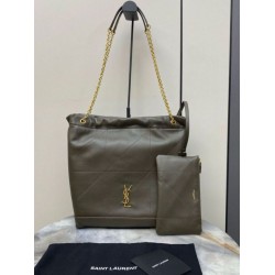 Replica Saint Laurent Jamie 4.3 Pochon Bag in Khaki Green Lambskin Replica Saint Laurent Jamie 4.3 Pochon Bag in Khaki Green Lambskin