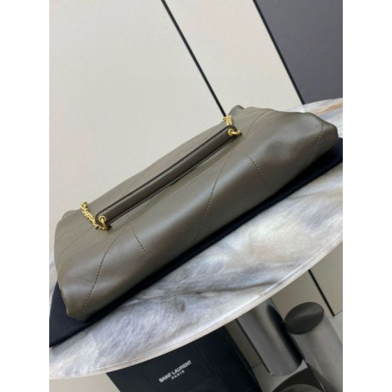 Replica Saint Laurent Jamie 4.3 Pochon Bag in Khaki Green Lambskin