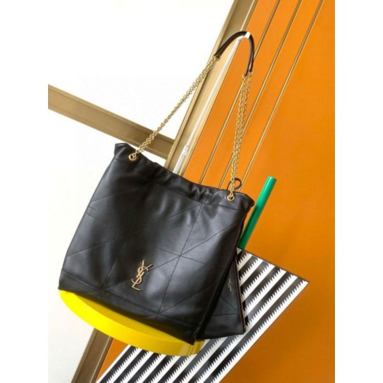 Fake Saint Laurent Jamie 4.3 Pochon Bag in Black Lambskin Replica Fake Saint Laurent Jamie 4.3 Pochon Bag in Black Lambskin Replica