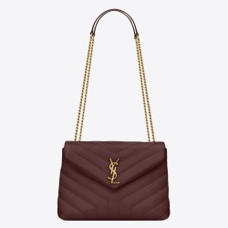 Fake Saint Laurent Loulou Small Bag In Bordeaux Matelasse Leather Replica