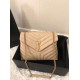 Replica Saint Laurent Loulou Medium Bag In Beige Matelasse Leather