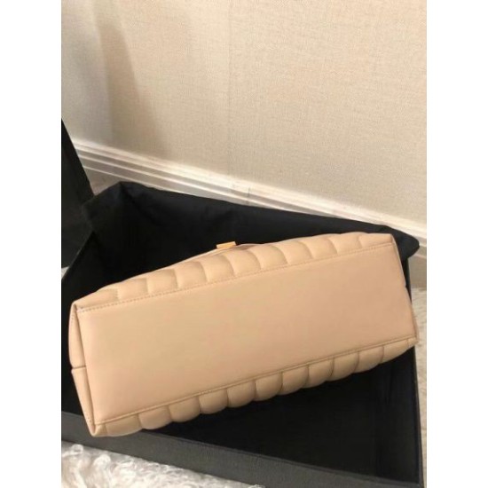 Replica Saint Laurent Loulou Medium Bag In Beige Matelasse Leather