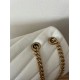 Replica Saint Laurent Loulou Medium Bag In White Matelasse Leather