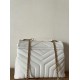 Replica Saint Laurent Loulou Medium Bag In White Matelasse Leather