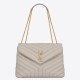 Replica Saint Laurent Loulou Medium Bag In White Matelasse Leather