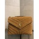 Fake Saint Laurent Loulou Medium Bag In Brown Suede Leather Replica