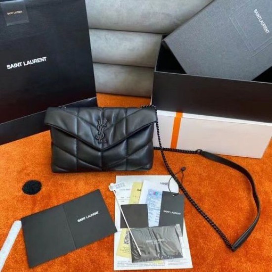 Replica Saint Laurent So Black Puffer Toy Bag In Black Lambskin Replica Saint Laurent So Black Puffer Toy Bag In Black Lambskin