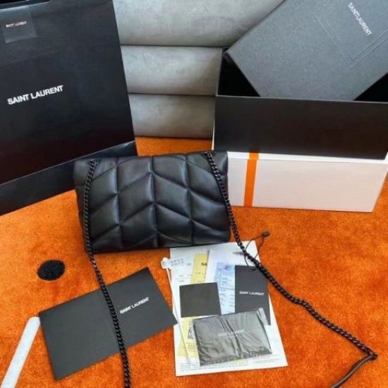 Replica Saint Laurent So Black Puffer Toy Bag In Black Lambskin Replica Saint Laurent So Black Puffer Toy Bag In Black Lambskin