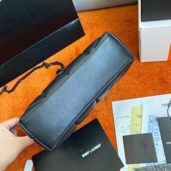 Replica Saint Laurent So Black Puffer Toy Bag In Black Lambskin Replica Saint Laurent So Black Puffer Toy Bag In Black Lambskin
