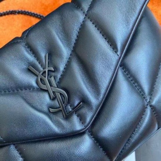Replica Saint Laurent So Black Puffer Toy Bag In Black Lambskin Replica Saint Laurent So Black Puffer Toy Bag In Black Lambskin