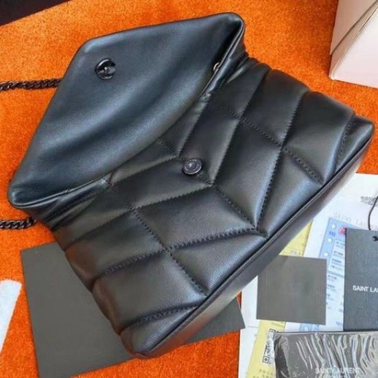 Replica Saint Laurent So Black Puffer Toy Bag In Black Lambskin Replica Saint Laurent So Black Puffer Toy Bag In Black Lambskin