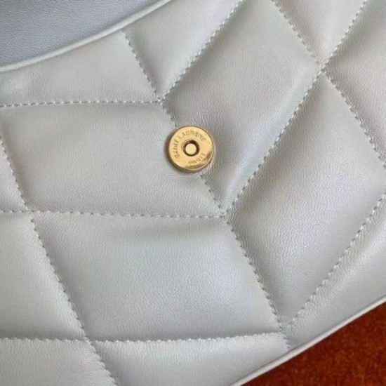 Fake Saint Laurent Puffer Toy Bag In White Lambskin Replica Replica Saint Laurent Puffer Toy Bag In White Lambskin