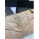 Fake Saint Laurent Small Loulou Puffer Bag In Beige Lambskin Replica