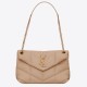 Fake Saint Laurent Small Loulou Puffer Bag In Beige Lambskin Replica