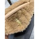 Fake Saint Laurent Loulou Small Bag In Beige Shearling Replica