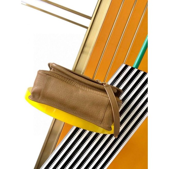 Replica Saint Laurent Niki Medium Chain Bag in Dark Cork Grained Lambskin