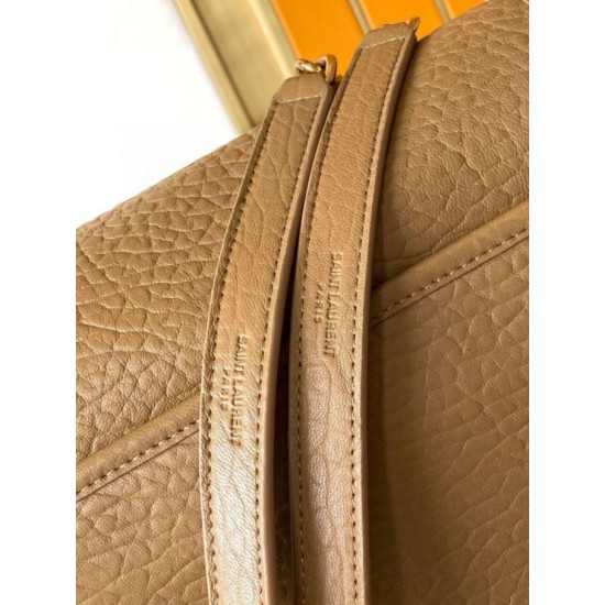 Replica Saint Laurent Niki Medium Chain Bag in Dark Cork Grained Lambskin