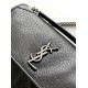Replica Saint Laurent Niki Medium Chain Bag in Black Grained Lambskin